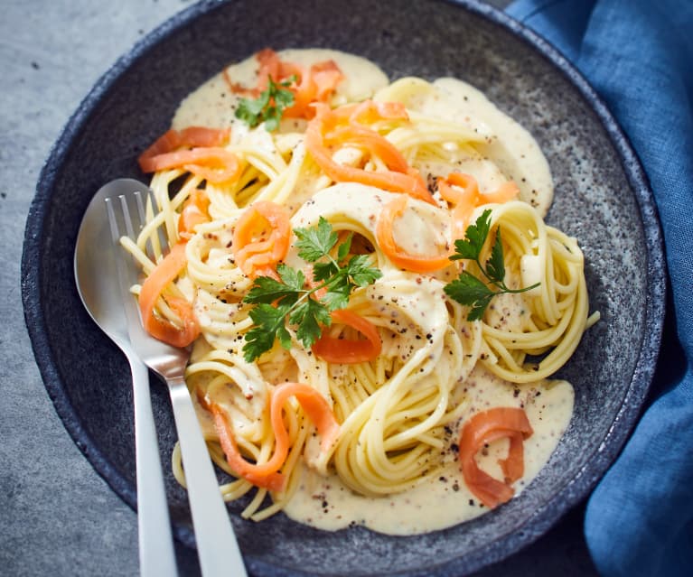 Spaghetti mit Senfsauce und Lachs - Cookidoo® – la plataforma de ...