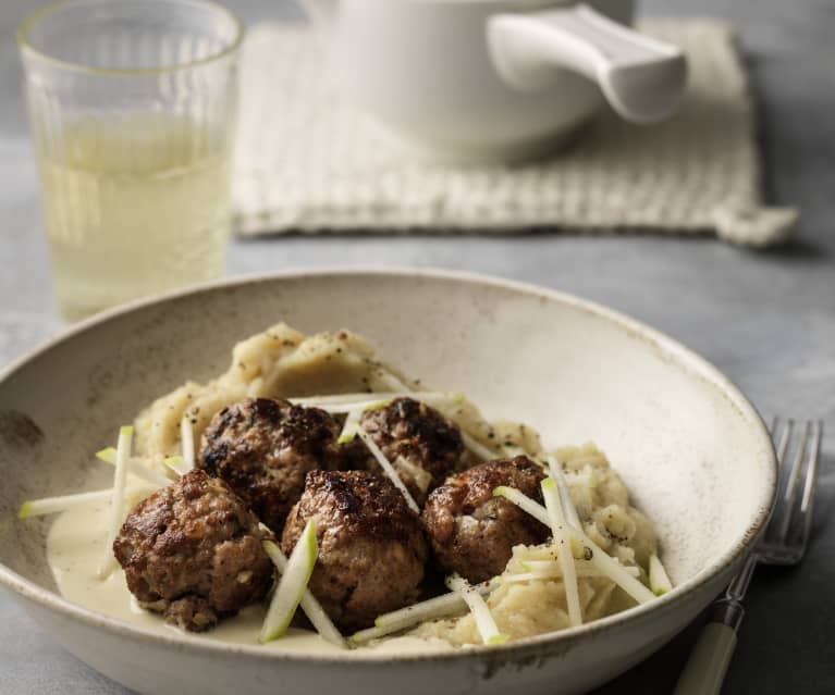 Pork Meatballs with Celeriac and Apple