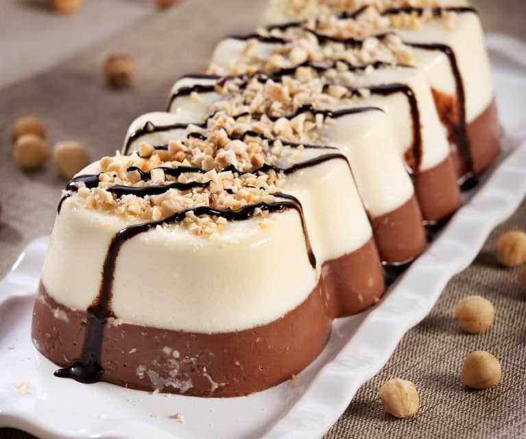 Semifreddo ai due cioccolati e nocciole