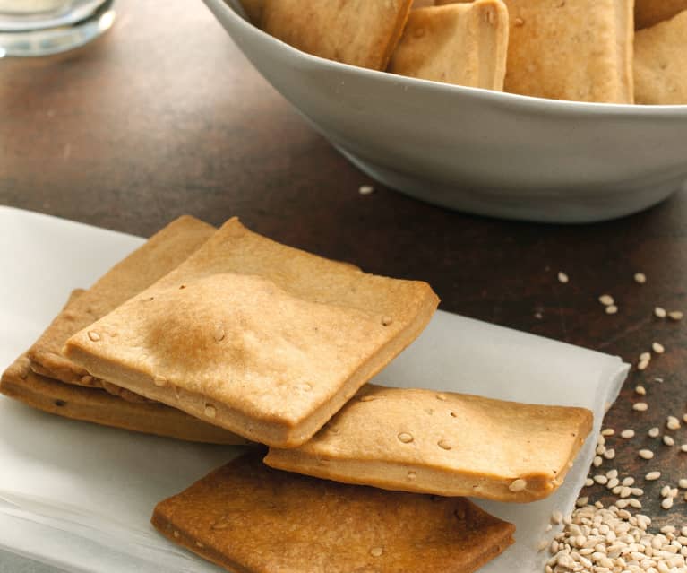 Galletas saladas con aceitunas, nueces y parmesano - Cookidoo