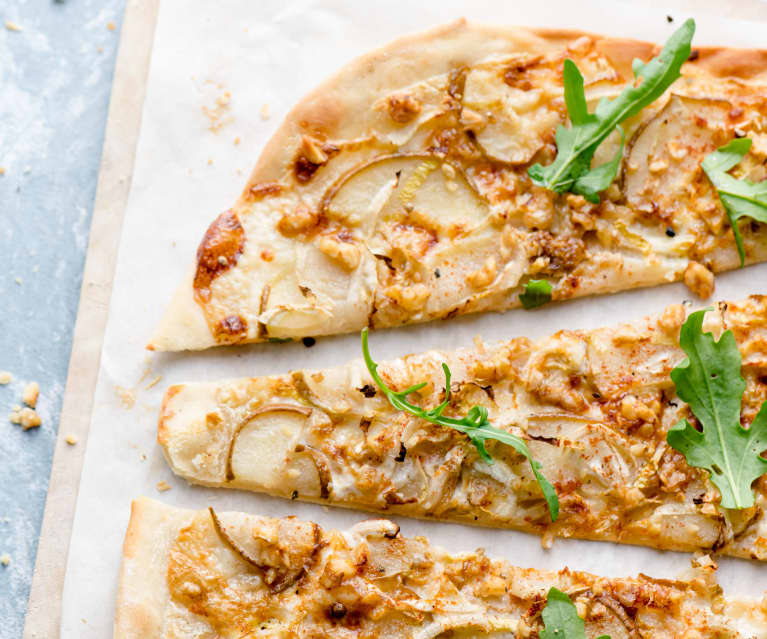 Tarte rápida com gorgonzola, pera e nozes - TM6