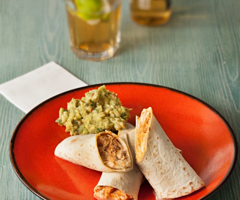 Hähnchen-Burritos mit Chipotlesauce