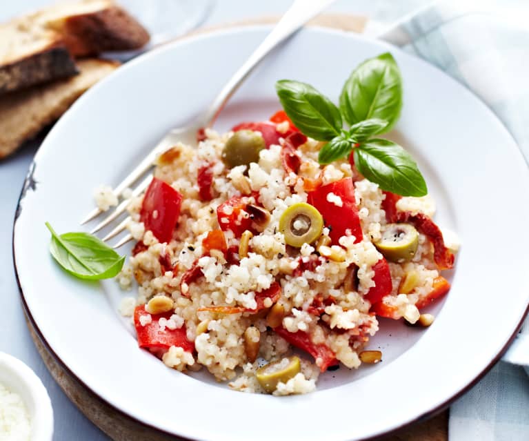 Graupen-Risotto mit Paprika