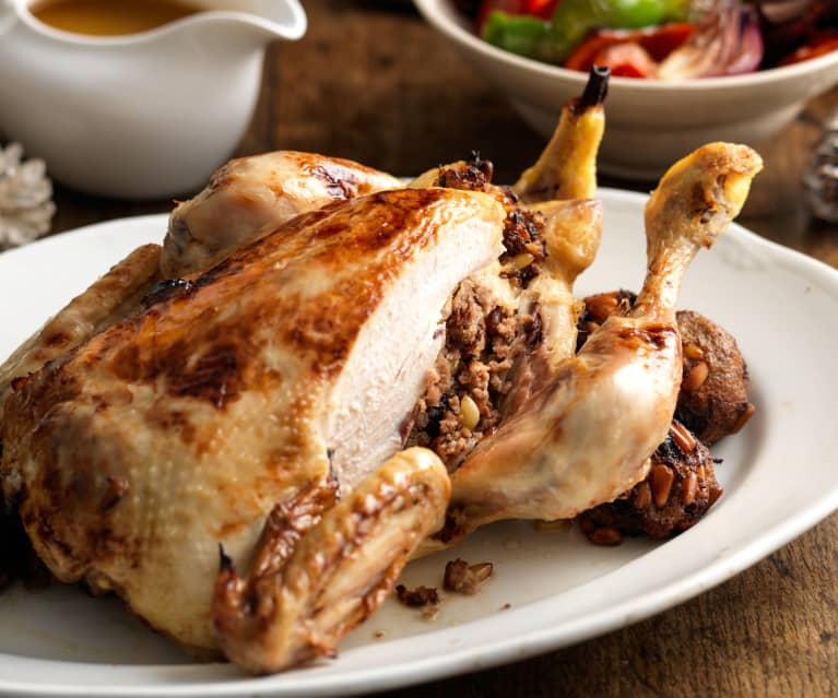 Poulet farci de Noël