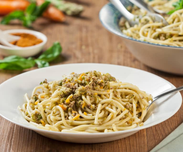 Spaghetti al ragu' di asparagi - Cookidoo® – a plataforma oficial de receitas  Thermomix®