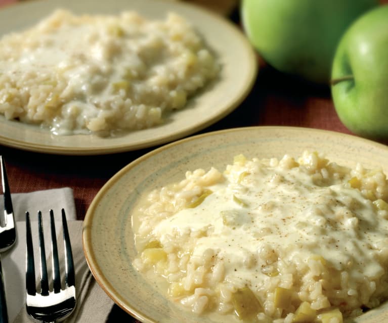 Risotto alle mele verdi e crema di pecorino