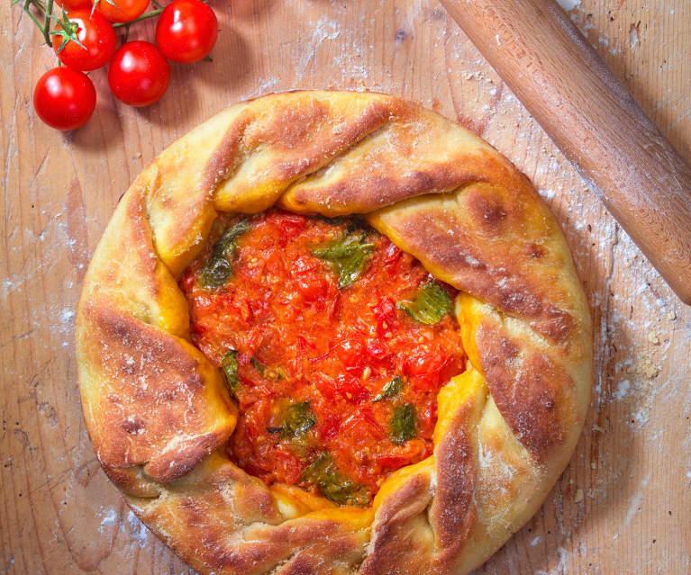 Focaccia sarda ai pomodori (Fogazza cun tamatiga)