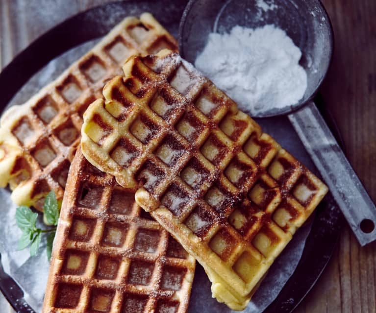 Ingwer-Marzipan-Waffeln