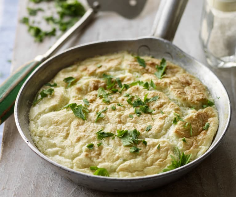 Cheddar and Stilton Soufflé Omelette