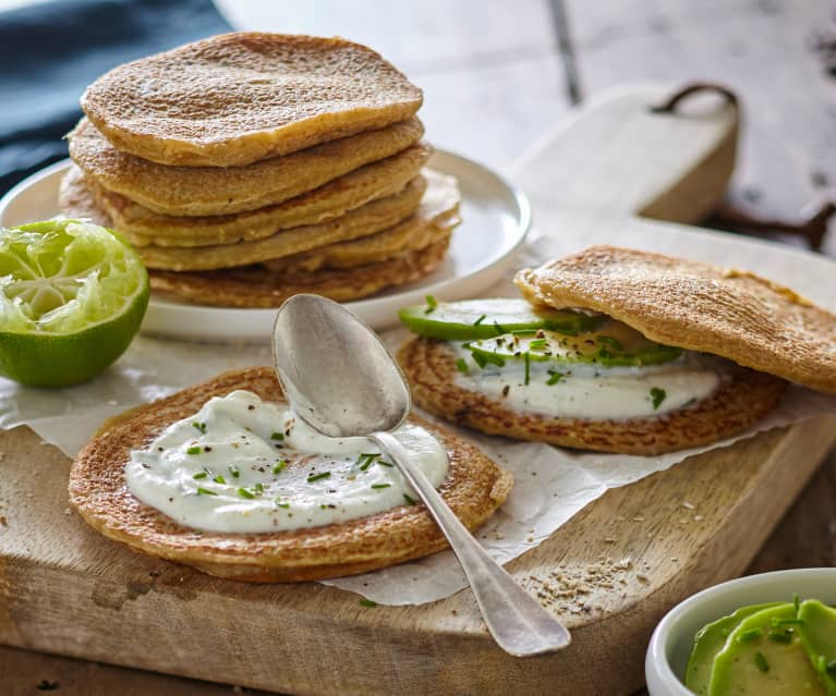 Pancakes sucrés au son d'avoine