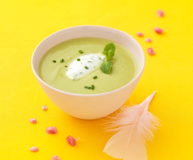 Crème d'asperges et fromage de chèvre Crème d'asperges et fromage de chèvre
