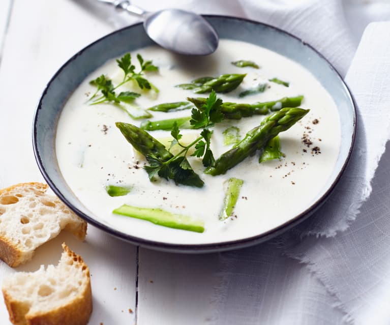 Spargel-Mascarpone-Suppe