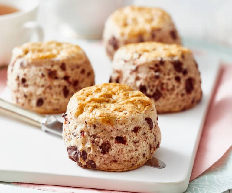 Scones mit getrockneten Kirschen und Schokostückchen - Cookidoo® – das ...