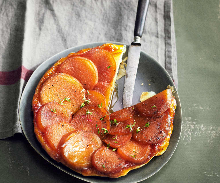 Tarte renversée aux navets et choux-raves