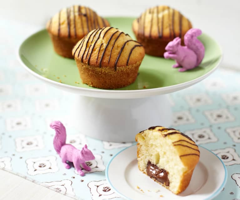 Muffinki z nadzieniem czekoladowym