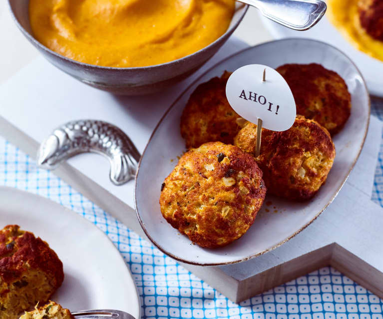 Fischfrikadellen mit Kartoffel-Möhren-Püree - Cookidoo® – platform ...