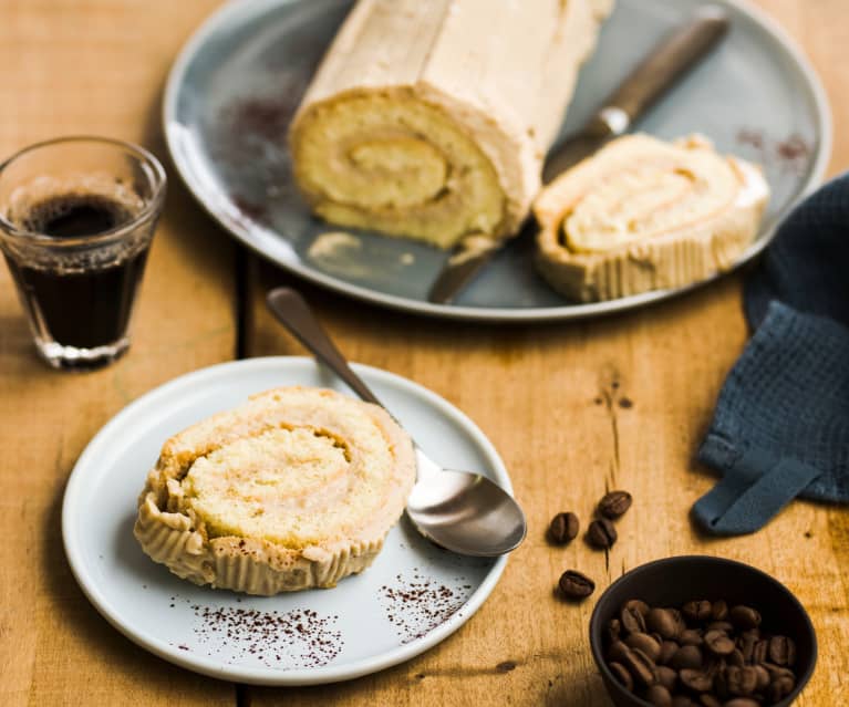 Bûche roulée au café Bûche roulée au café