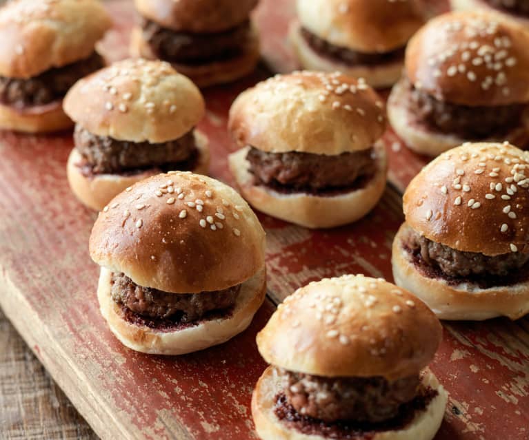 Canapè mini hamburger - Cookidoo® – the official Thermomix® recipe