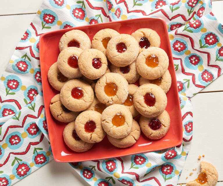 Peanut Butter and Jam Thumbprint Cookies - Cookidoo® – the official  Thermomix® recipe platform