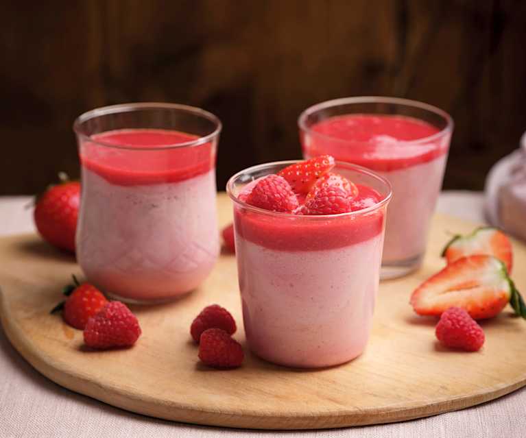 Raspberry and Strawberry Mousse