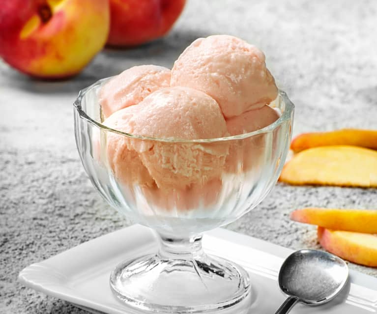 Frozen yogurt alla pesca