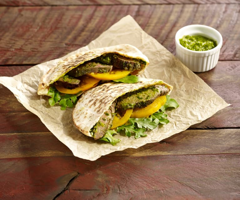 Chimichurri Steak Pita Sandwich - Cookidoo® – la plataforma de recetas  oficial de Thermomix®