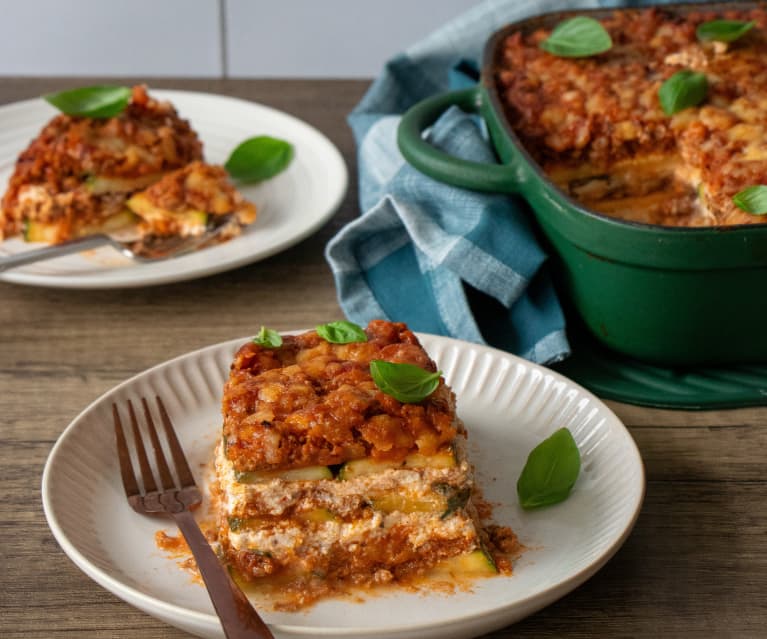 Low carb gluten free lamb lasagne