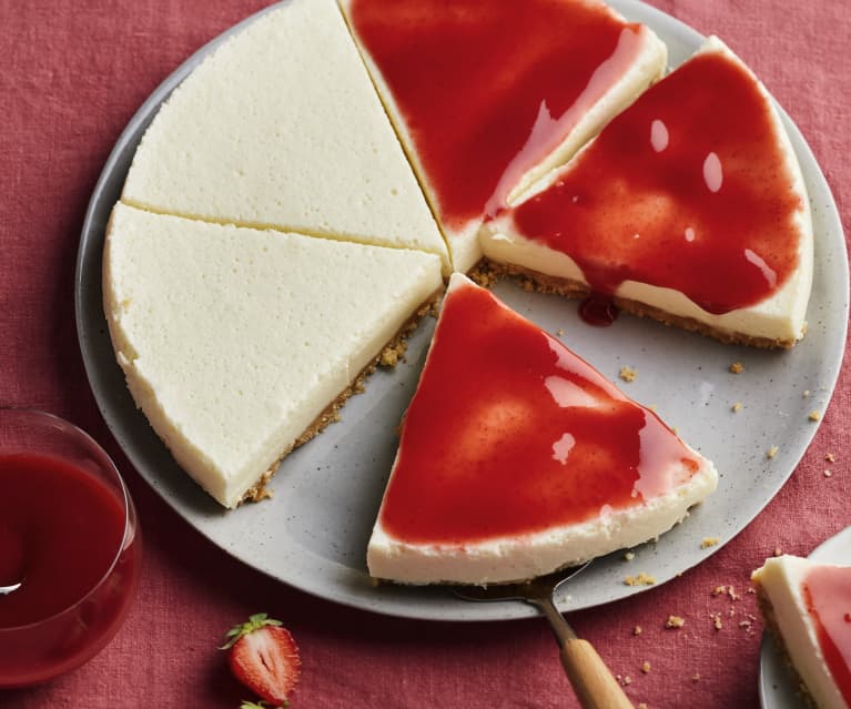 Cheesecake vanille au coulis de fraises - Cookidoo® – la plateforme de ...