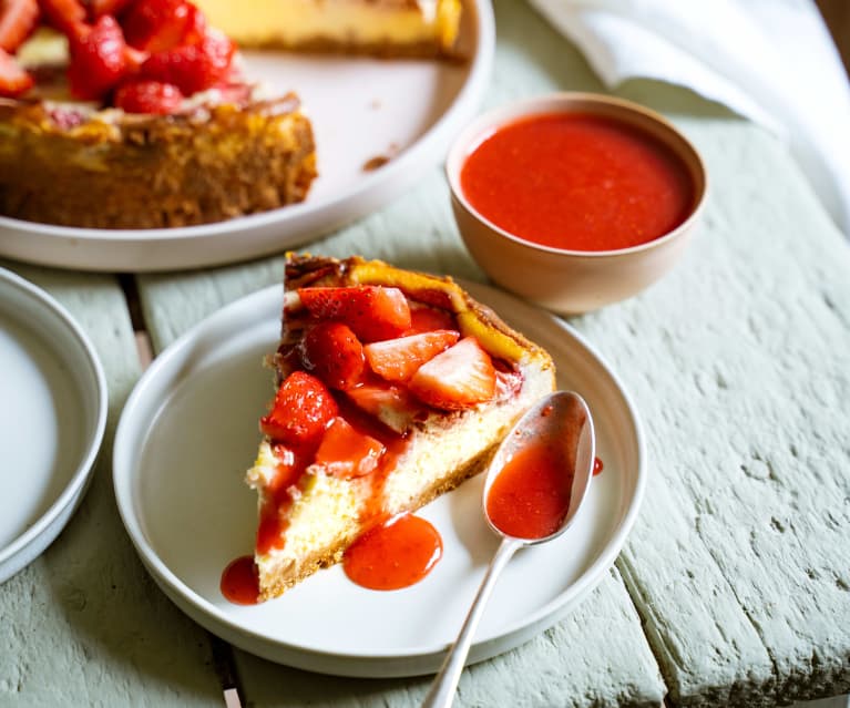 Cheesecake à la fraise