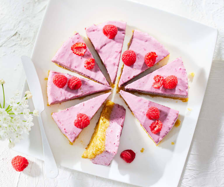 Veganer Himbeer-Mandel-Kuchen