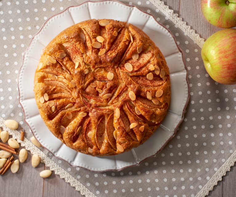 Torta di mele con farina di segale e olio extravergine