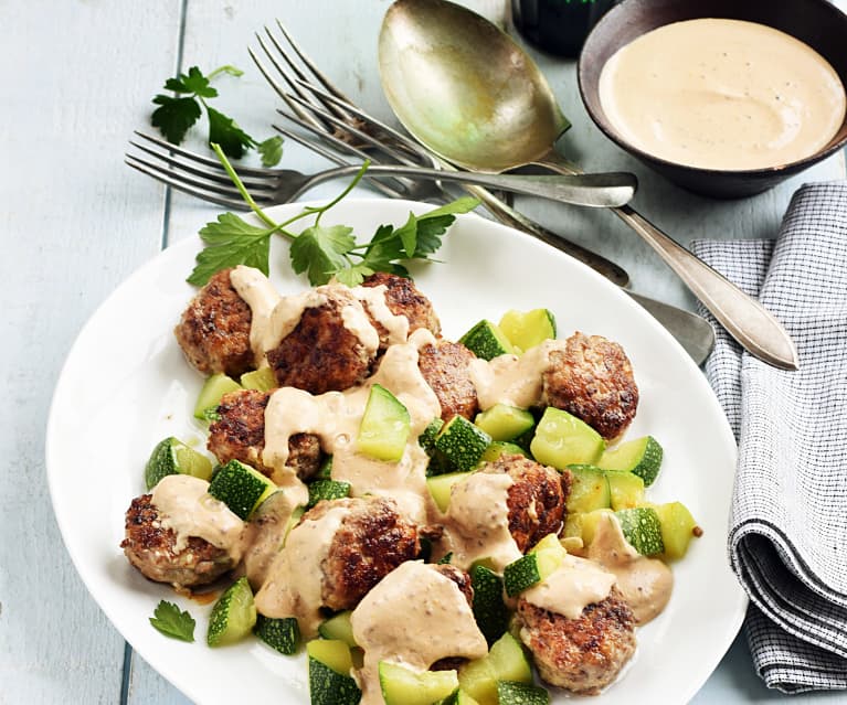 Boulettes suédoises aux courgettes