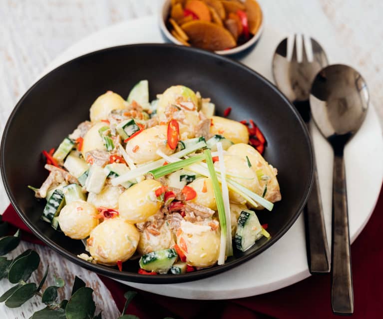 Korean pickled potato salad