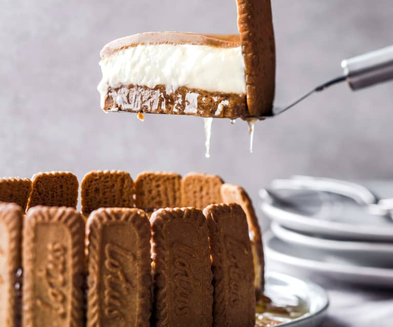 Cheesecake speculoos et caramel