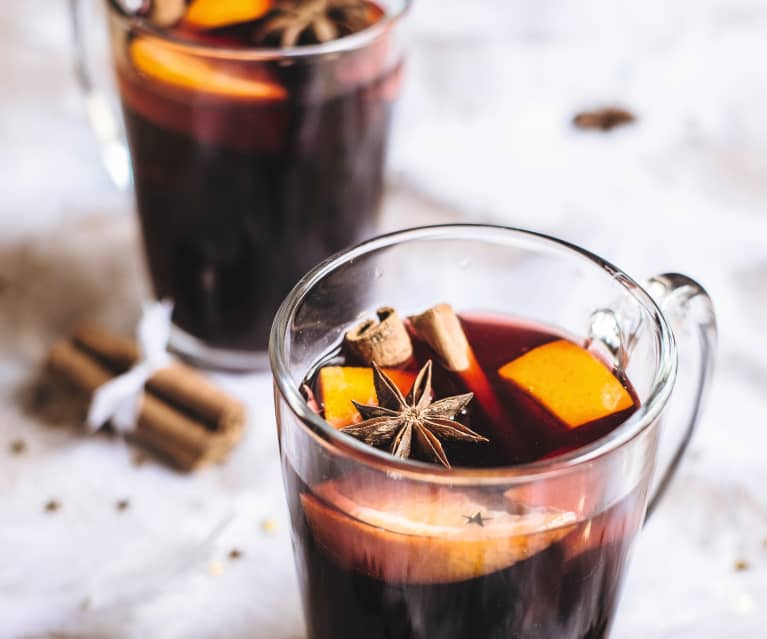 Glühwein mit Orange