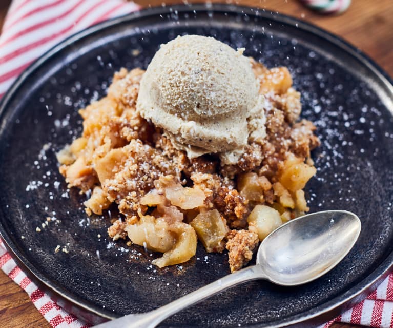 Apple Crumble with Vanilla Cashew Ice Cream - Cookidoo® – the official  Thermomix® recipe platform