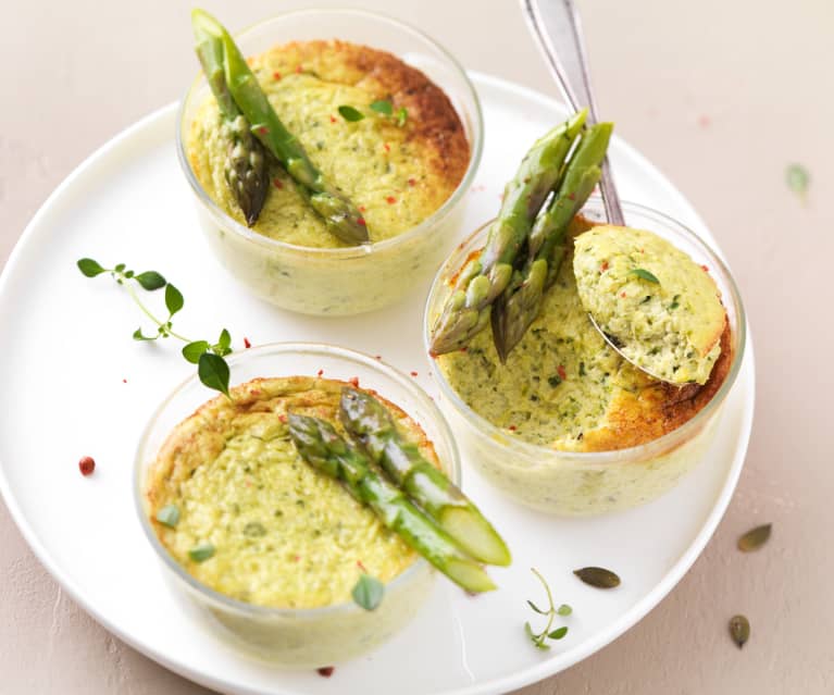 Petits flans aux asperges