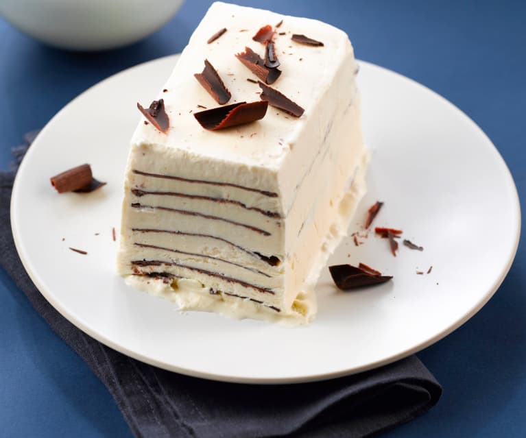 Glace façon "Viennetta" vanille-chocolat