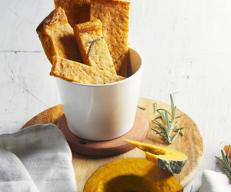 Cracker farina di ceci, zucca e carote