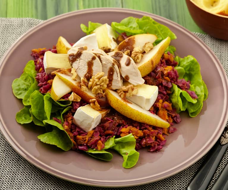 Red Cabbage and Chicken Salad