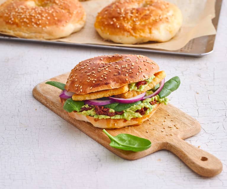 Bagels halloumi et avocat