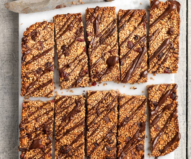 ambitious kitchen chia quinoa and banana granola bars