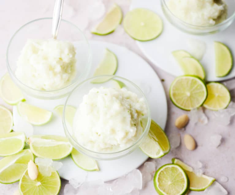 Almond and Lime Slushy