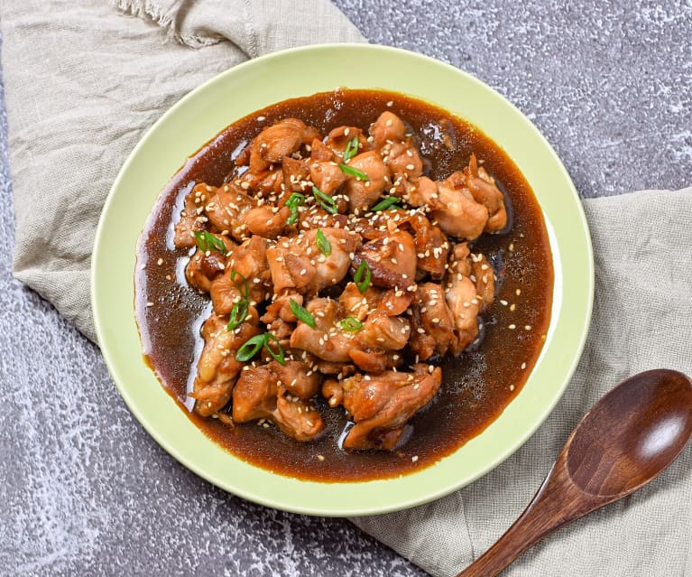 Oil Free Honey Soy Chicken Cubes