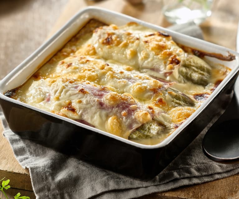 Recette Endives au jambon gratinées