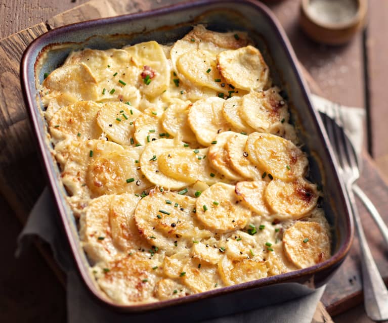 Gratin de pommes de terre et panais