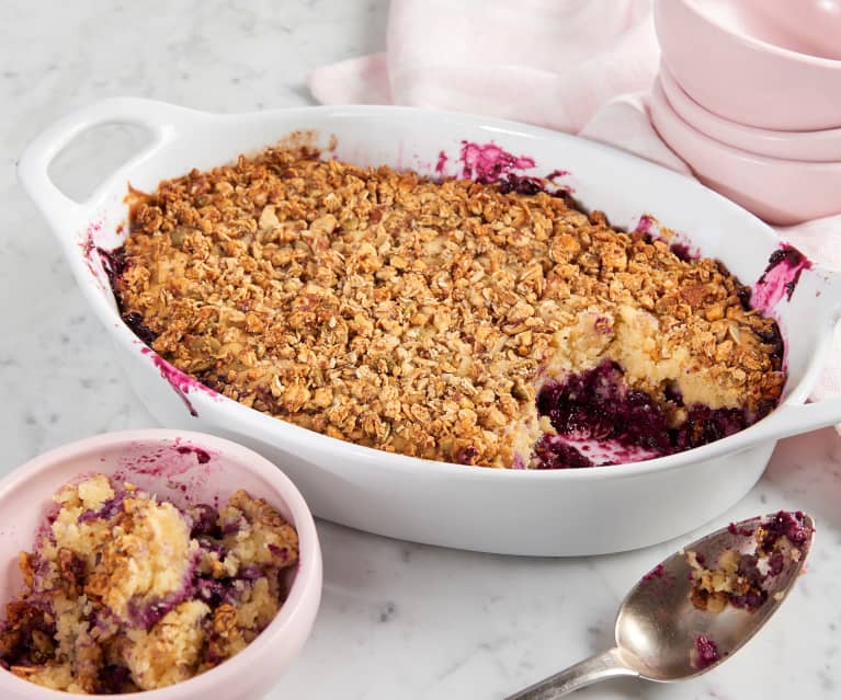 Honey Blueberry Cobbler