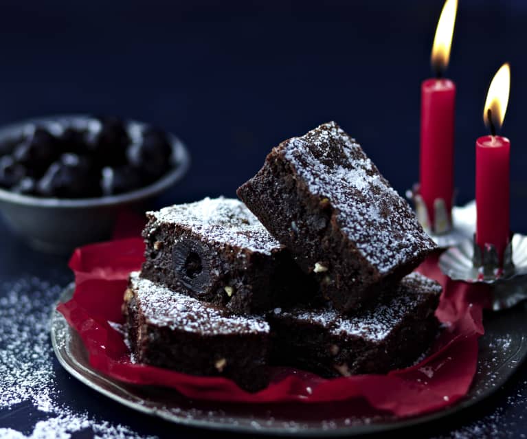 Morello Cherry Brownies