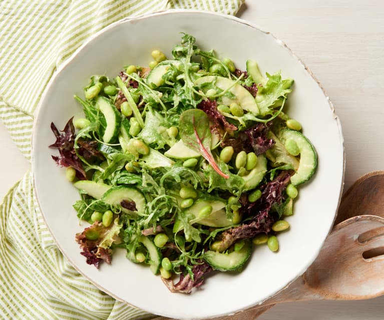 Mixed Green Salad with Apple Lime Vinaigrette