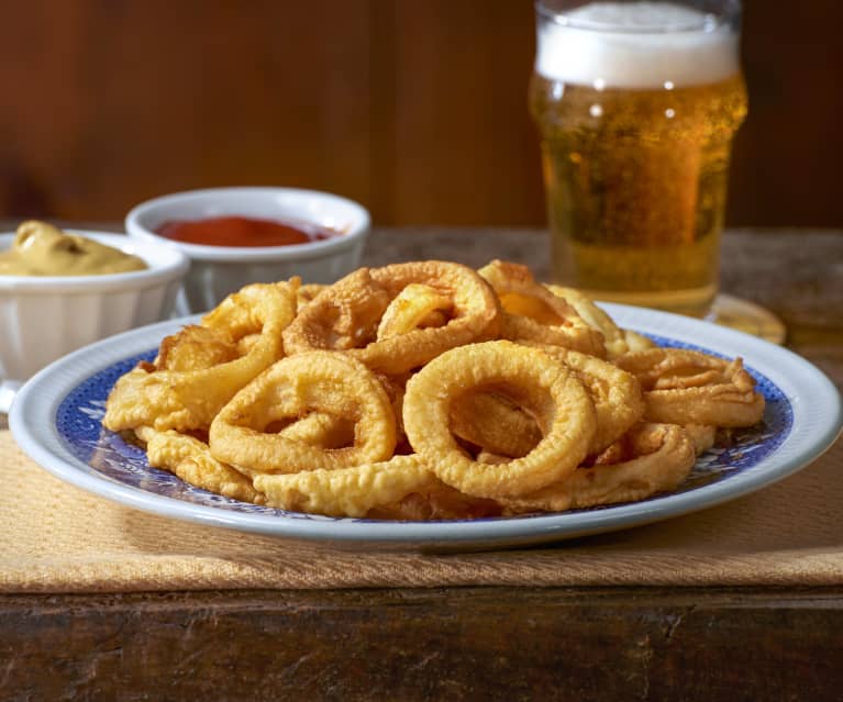 Onion rings o Anelli di cipolla fritti, ricetta originale americana